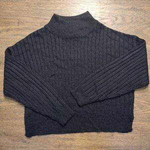 NWT Topshelf Black Mock neck Sweater